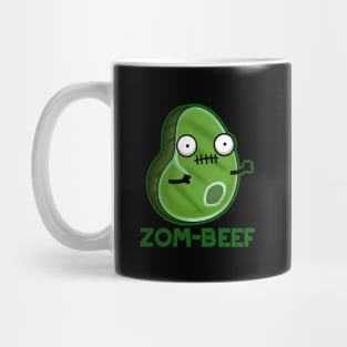 Zom-beef Cute Halloween Zombie Meat Pun Mug